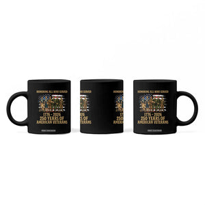 250 Years Anniversary Coffee Mug Patriotic USA Army Us Military