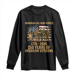 250 Years Anniversary Long Sleeve Shirt Patriotic USA Army Us Military
