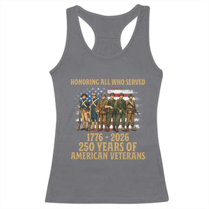 250 Years Anniversary Racerback Tank Top Patriotic USA Army Us Military