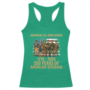 250 Years Anniversary Racerback Tank Top Patriotic USA Army Us Military