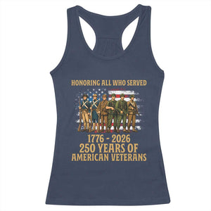 250 Years Anniversary Racerback Tank Top Patriotic USA Army Us Military