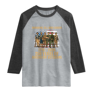 250 Years Anniversary Raglan Shirt Patriotic USA Army Us Military TS14 Heather Gray Heather Charcoal Print Your Wear