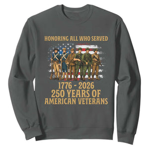 250 Years Anniversary Sweatshirt Patriotic USA Army Us Military