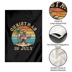 Funny Bigfoot Christmas In July Beach Vacation Garden Flag TS14 Print Your Wear