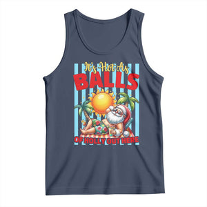 Hawaiian Christmas In July Tank Top It's Hot as Balls of Holly Out Here