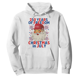 250 Years Of Freedom Hoodie Funny Santa Christmas in July