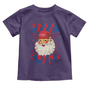 250 Years Of Freedom Toddler T Shirt Funny Santa Christmas in July