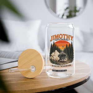 Jimothy Raccoon Seattle Meme Glass Can Viral Trash Panda Do Not Pet The Round King