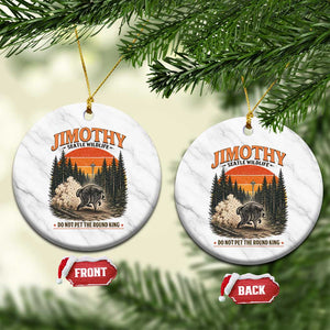 Jimothy Raccoon Seattle Meme Ceramic Ornament Viral Trash Panda Do Not Pet The Round King