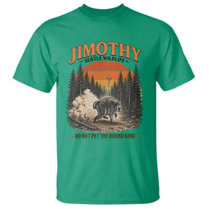 Jimothy Raccoon Seattle Meme T Shirt Viral Trash Panda Do Not Pet The Round King