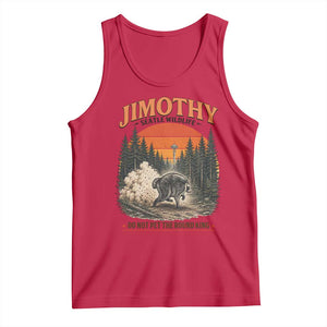 Jimothy Raccoon Seattle Meme Tank Top Viral Trash Panda Do Not Pet The Round King