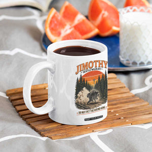 Jimothy Raccoon Seattle Meme Coffee Mug Viral Trash Panda Do Not Pet The Round King