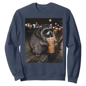 Jimothy Raccoon Seattle Drinking Iced Coffee Meme Sweatshirt Viral Trash Panda Seattle Animal Meme