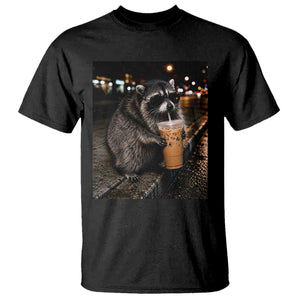 Jimothy Raccoon Seattle Drinking Iced Coffee Meme T Shirt Viral Trash Panda Seattle Animal Meme