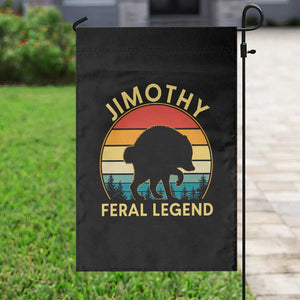 Jimothy Raccoon Seattle Garden Flag Funny Seattle Feral Legend Animal Meme