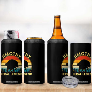 Jimothy Raccoon Seattle 4 in 1 Can Cooler Tumbler Funny Seattle Feral Legend Animal Meme