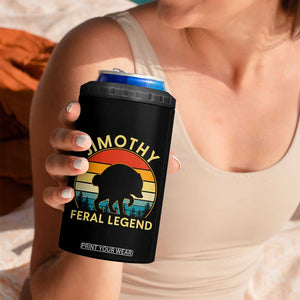Jimothy Raccoon Seattle 4 in 1 Can Cooler Tumbler Funny Seattle Feral Legend Animal Meme