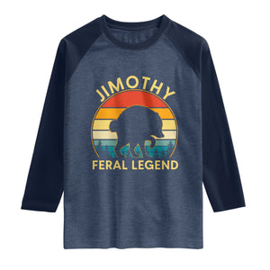 Jimothy Raccoon Seattle Raglan Shirt Funny Seattle Feral Legend Animal Meme