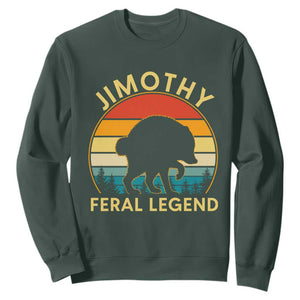 Jimothy Raccoon Seattle Sweatshirt Funny Seattle Feral Legend Animal Meme