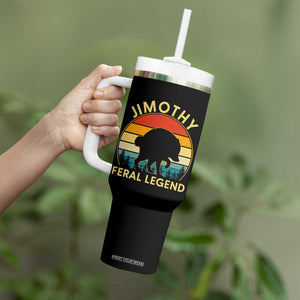 Jimothy Raccoon Seattle Tumbler With Handle Funny Seattle Feral Legend Animal Meme