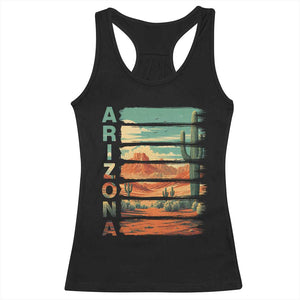 Arizona Desert Cactus Saguaro National Park Retro Racerback Tank Top