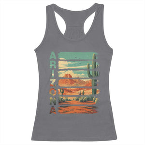 Arizona Desert Cactus Saguaro National Park Retro Racerback Tank Top