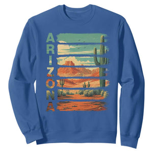Arizona Desert Cactus Saguaro National Park Retro Sweatshirt
