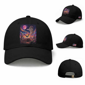 Arizona Roadrunner Vintage Desert Moon Retro Cactus Baseball Cap 90s Southwest Wildlife Bird Animal Lover