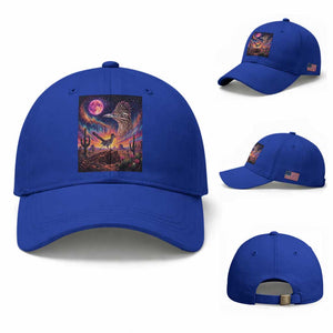 Arizona Roadrunner Vintage Desert Moon Retro Cactus Baseball Cap 90s Southwest Wildlife Bird Animal Lover