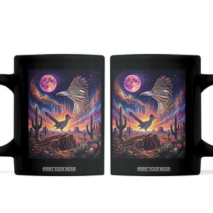 Arizona Roadrunner Vintage Desert Moon Retro Cactus Coffee Mug 90s Southwest Wildlife Bird Animal Lover
