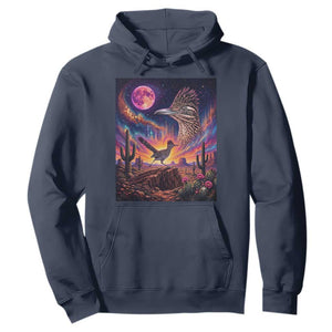 Arizona Roadrunner Vintage Desert Moon Retro Cactus Hoodie 90s Southwest Wildlife Bird Animal Lover