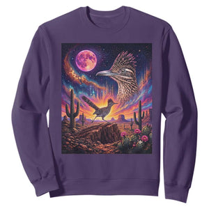 Arizona Roadrunner Vintage Desert Moon Retro Cactus Sweatshirt 90s Southwest Wildlife Bird Animal Lover