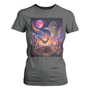 Arizona Roadrunner Vintage Desert Moon Retro Cactus T Shirt For Women 90s Southwest Wildlife Bird Animal Lover