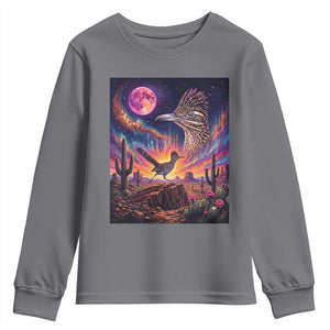 Arizona Roadrunner Vintage Desert Moon Retro Cactus Youth Sweatshirt 90s Southwest Wildlife Bird Animal Lover