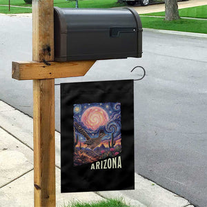 Arizona Roadrunner Vintage Desert Moon Retro Cactus Garden Flag Southwest Wildlife Bird Starry Night Style