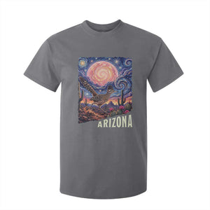 Arizona Roadrunner Vintage Desert Moon Retro Cactus T Shirt For Kid Southwest Wildlife Bird Starry Night Style