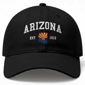 Arizona State Flag Grand Canyon State Established 1912 Baseball Cap