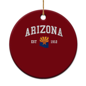 Arizona State Flag Grand Canyon State Established 1912 Ceramic Ornament