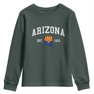 Arizona State Flag Grand Canyon State Established 1912 Youth Sweatshirt