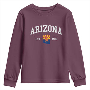 Arizona State Flag Grand Canyon State Established 1912 Youth Sweatshirt