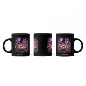 Arizona Coyote Vintage Desert Moon Retro Cactus Coffee Mug Southwest Wildlife Western Adventure Graphic