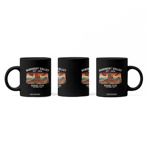 Retro Monument Valley Arizona Utah Sunset Established 1958 Coffee Mug Southwest Desert Eagle Road Trip Nature Souvenir