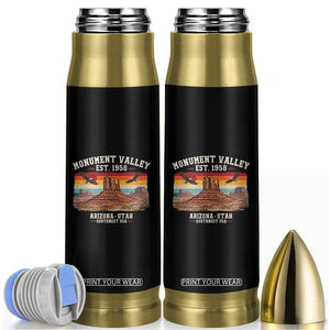 Retro Monument Valley Arizona Utah Sunset Established 1958 Bullet Tumbler Southwest Desert Eagle Road Trip Nature Souvenir TS14 Black Print Your Wear