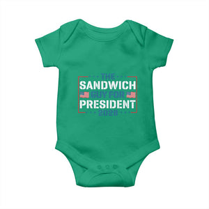 The Sandwich Guy for President 2028 Baby Onesie Free DC Funny Political Satire TS14 Irish Green Print Your Wear