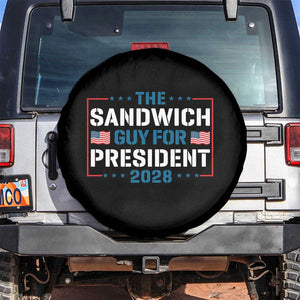 The Sandwich Guy for President 2028 Spare Tire Cover Free DC Funny Political Satire TS14 No hole Black Print Your Wear