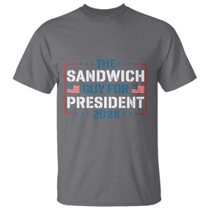 The Sandwich Guy for President 2028 T Shirt Free DC Funny Political Satire TS14 Charcoal Print Your Wear