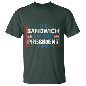 The Sandwich Guy for President 2028 T Shirt Free DC Funny Political Satire TS14 Dark Forest Green Print Your Wear