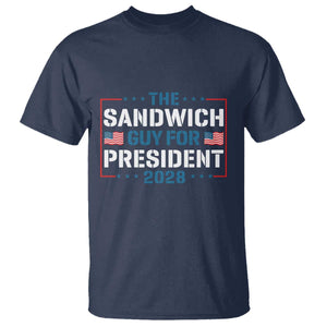 The Sandwich Guy for President 2028 T Shirt Free DC Funny Political Satire TS14 Navy Print Your Wear