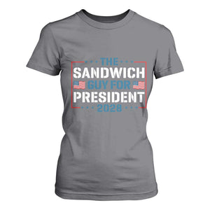 The Sandwich Guy for President 2028 T Shirt For Women Free DC Funny Political Satire TS14 Charcoal Print Your Wear