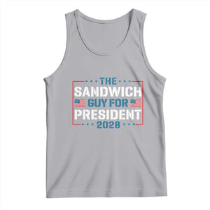 The Sandwich Guy for President 2028 Tank Top Free DC Funny Political Satire TS14 Athletic Heather Print Your Wear